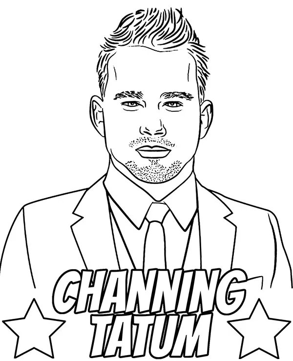 channing tatum aktor kolorowanka do druku