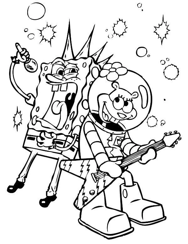 darmowe kolorowanki spongebob