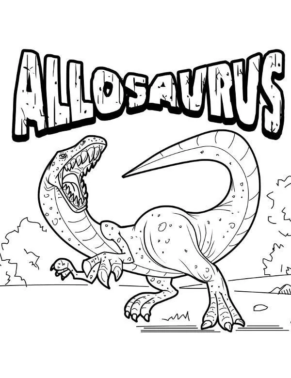 dinozaur kolorowanka