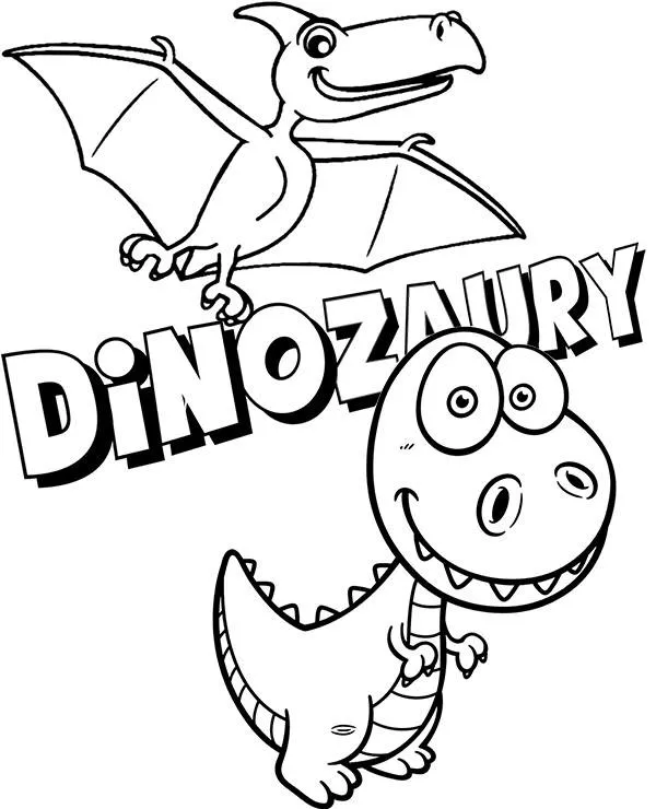 dinozaury kolorowanki dla dziecka