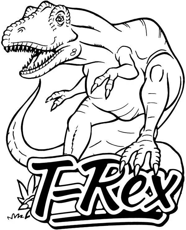 dinozaury kolorowanki tyranozau rex
