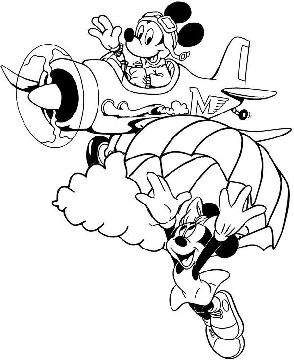 disney kolorowanki myszka miki i minnie