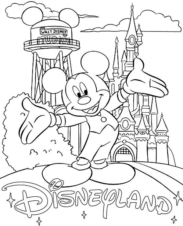 disney studio kolorowanka disneyland