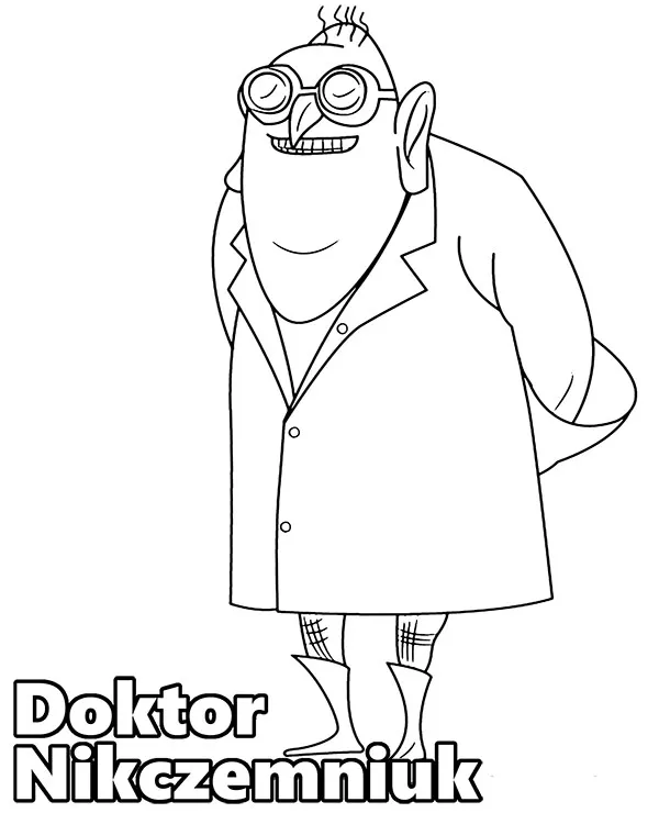 doktor nikczemniuk kolorowanka do druku