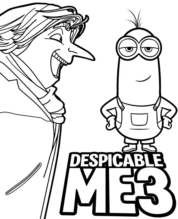 dru minionki kolorowanka
