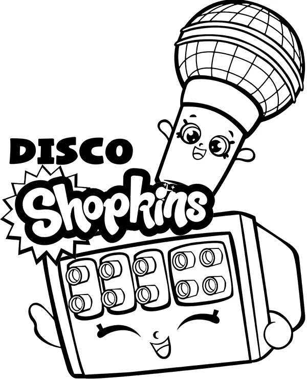 dyskoteka shopkins kolorowanka do wydruku