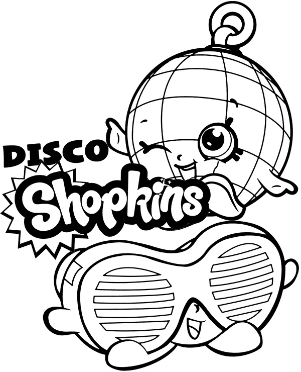 dyskoteka shopkins malowanka do wydruku