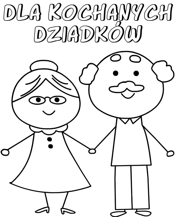 dzien dziadkow kartka kolorowanka laurka