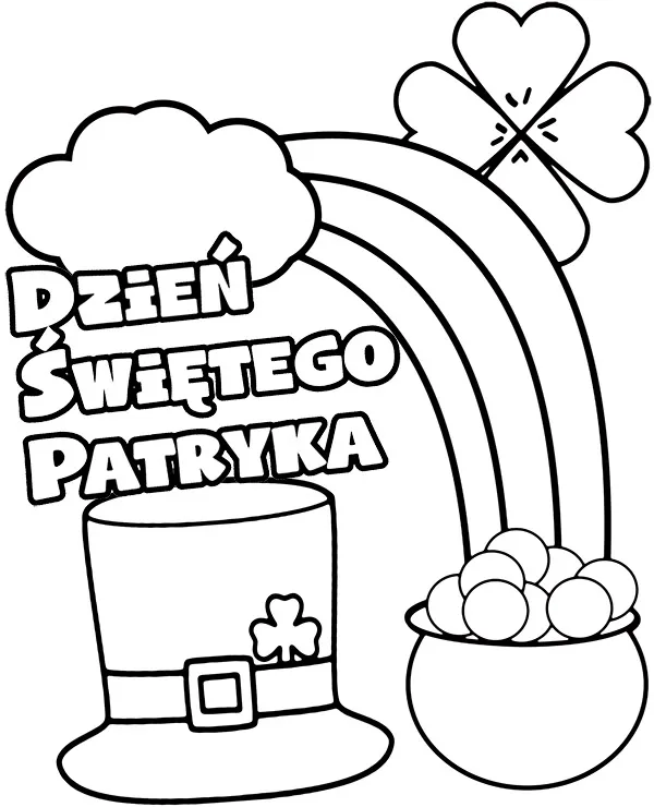 dzien swietego patryka kolorowanka do wydruku