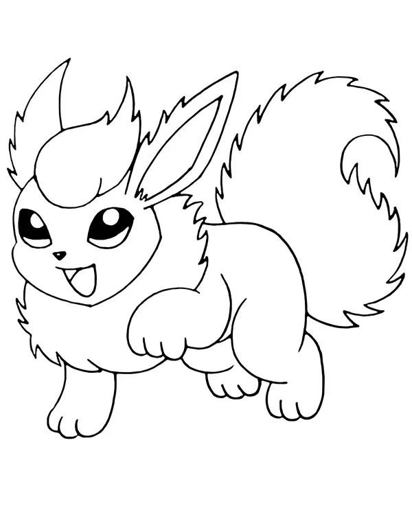 flareon kolorowanki pokemon