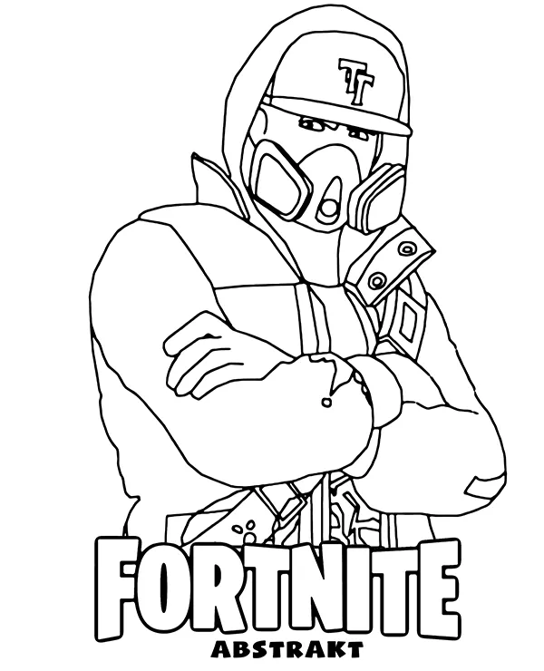 fortnite kolorowanka do druku abstrakt