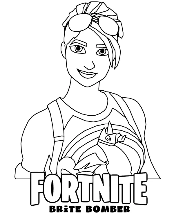 fortnite kolorowanka do druku brite bomber