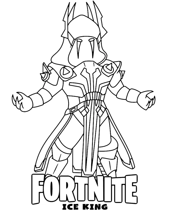 fortnite kolorowanka do druku ice king