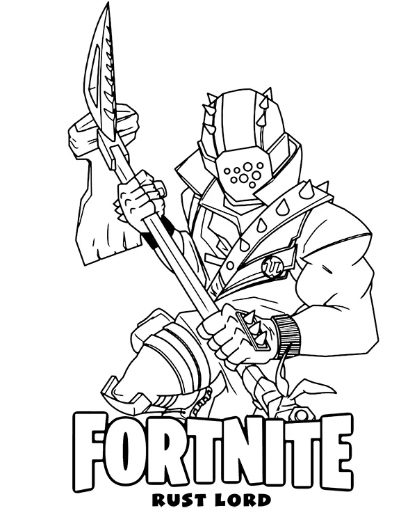 fortnite kolorowanka do druku rust lord