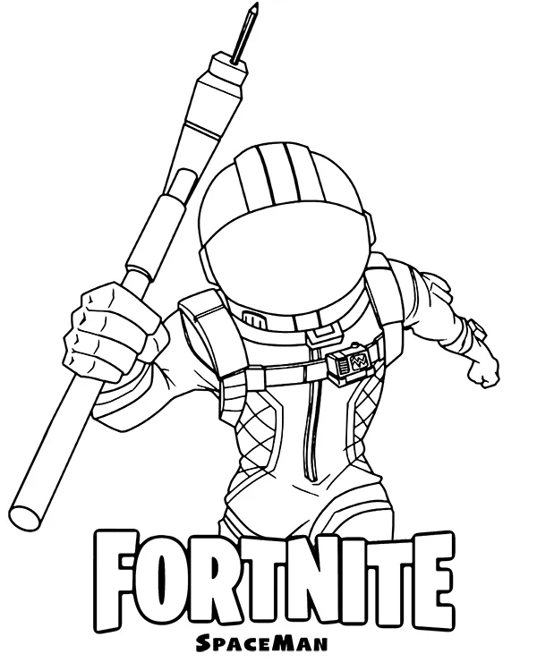 fortnite kolorowanka do druku spaceman skin
