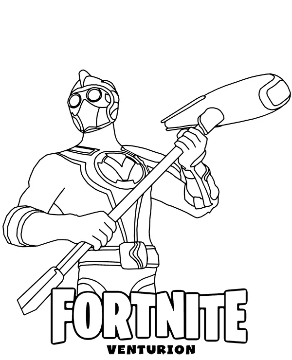 fortnite kolorowanka do druku venturion