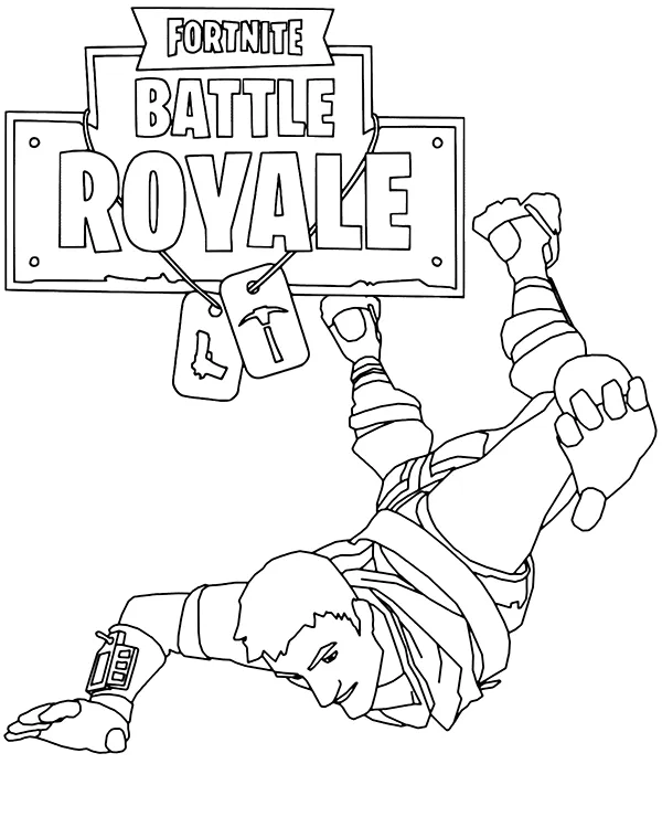 fortnite kolorowanka do druku zrzut