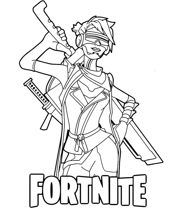 fortnite kolorowanka do wydrukowania