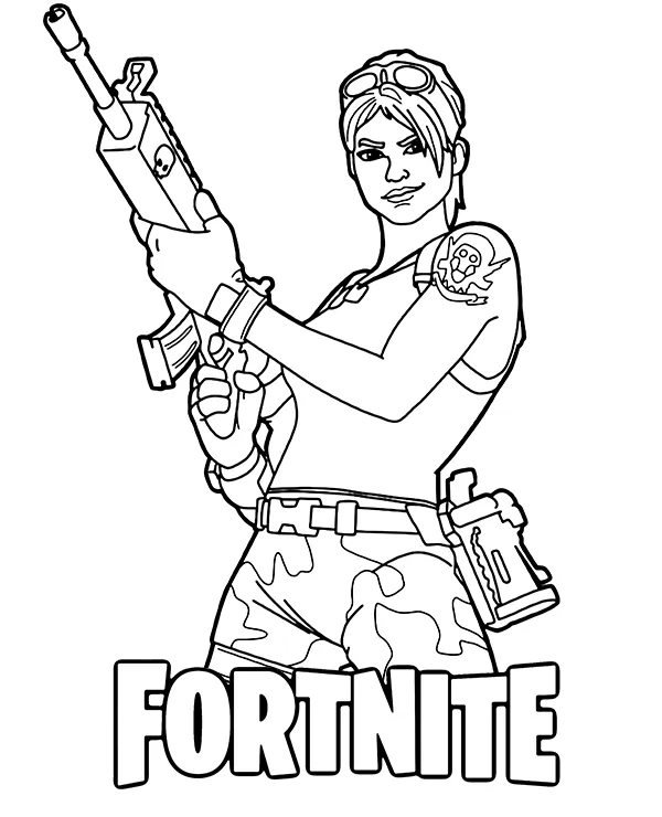 fortnite kolorowanka do wydruku
