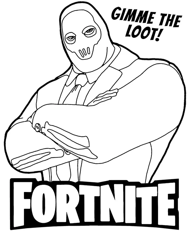 fortnite kolorowanka gimme the loot