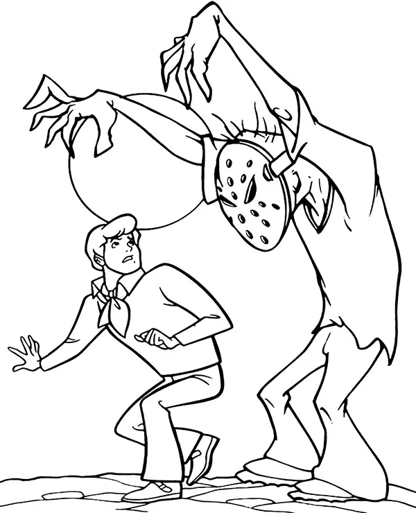 fred z bajki scooby doo do kolorowania