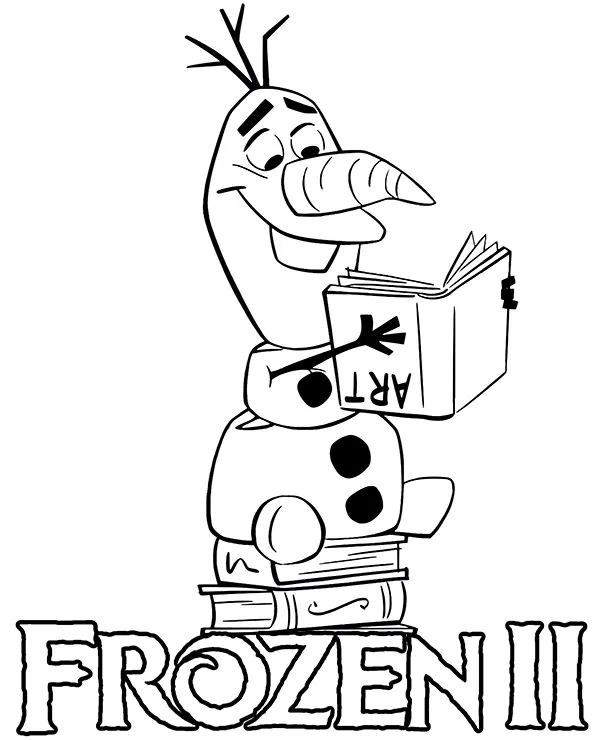 frozen 2 kolorowanka olaf