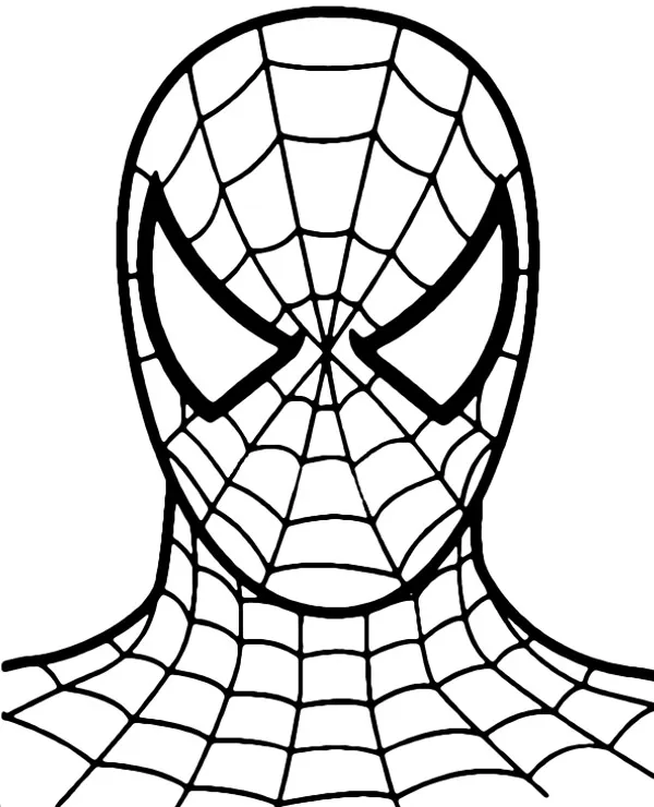 glowa spidermana kolorowanka