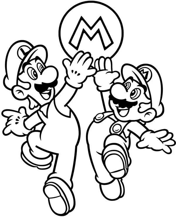 glowna kolorowanki do druku dla dzieci mario