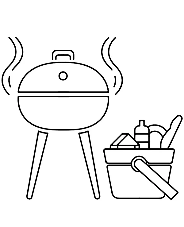 grill kolorowanka