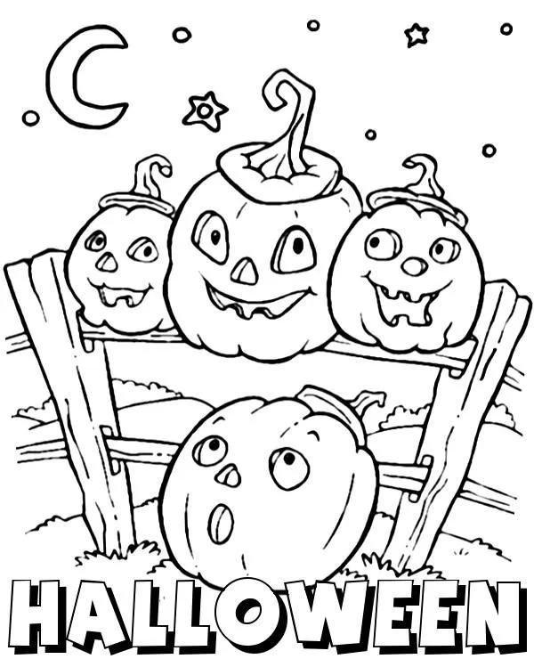 halloween kolorowanka dynie
