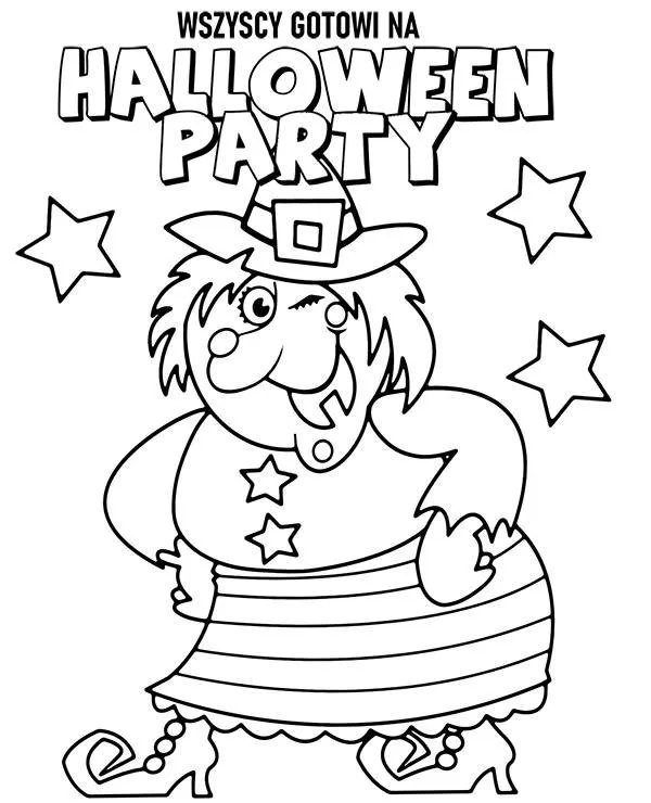 halloween kolorowanka latwa dla dzieci halloween party