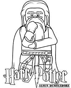 harry potter lego AlbusDumbledore kolorowanka