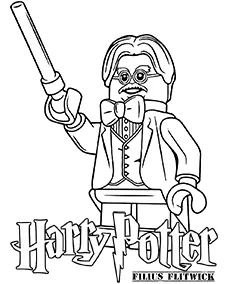 harry potter lego Filius Flitwick kolorowanka mobile