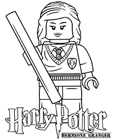 harry potter lego hermione granger kolorowanka