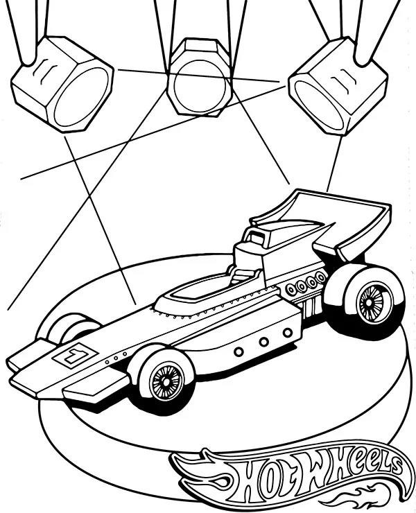 hot wheels formula1 kolorowanka