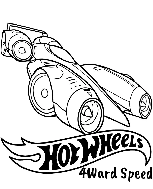 hot wheels kolorowanka 4ward speed