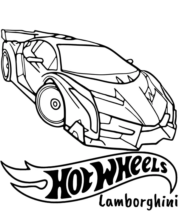 hot wheels kolorowanka Lamborghini