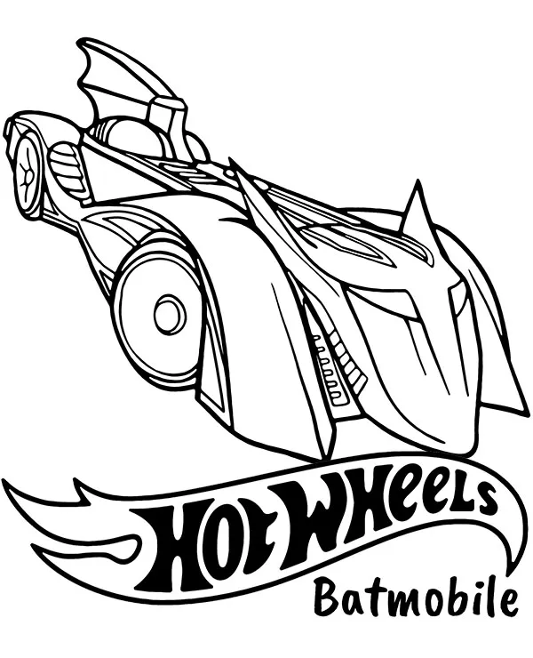 hot wheels kolorowanka batmobile