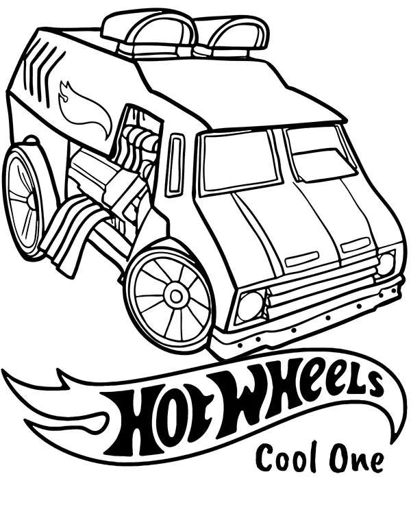 hot wheels kolorowanka cool one
