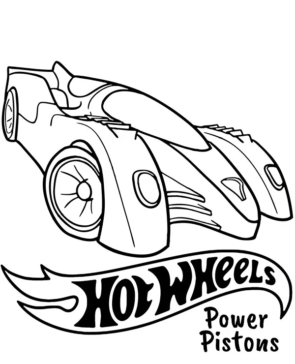 hot wheels kolorowanka power pistons