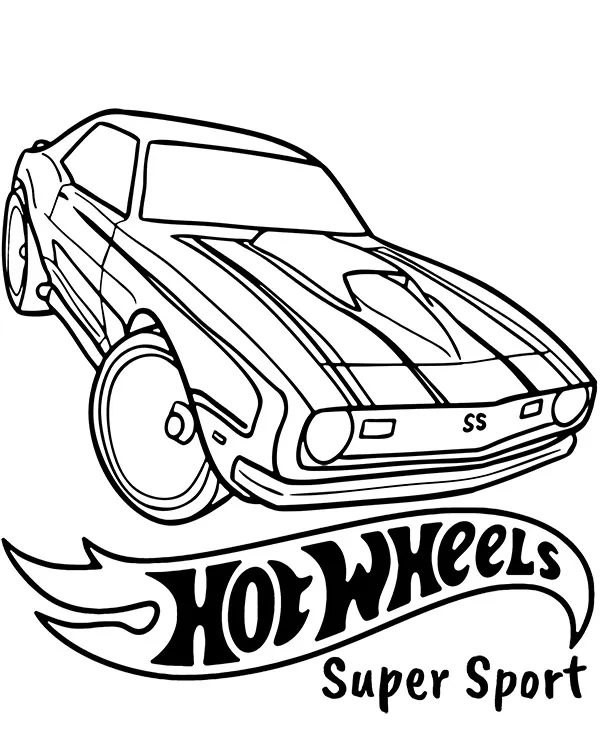 hot wheels kolorowanka super sport