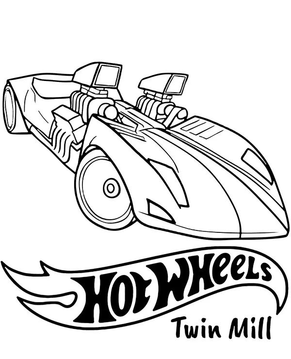hot wheels kolorowanka twin mill