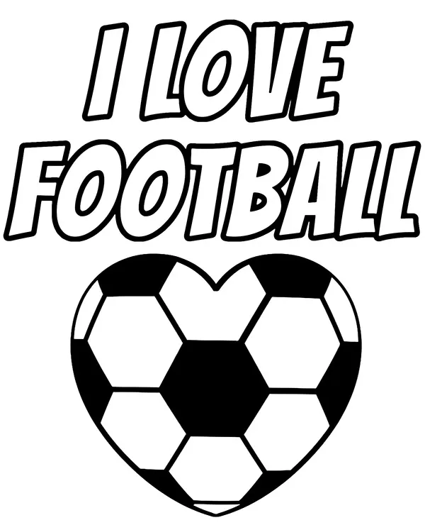 i love football kolorowanka