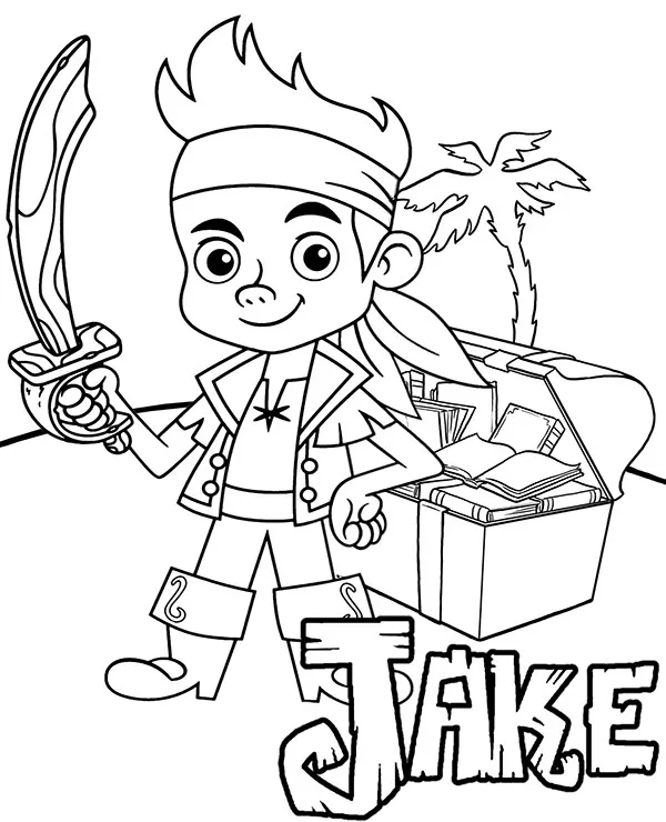 jake i piraci kolorowanka