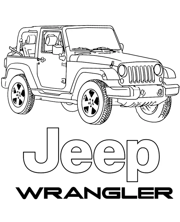 jeep wrangler kolorowanka do wydruku