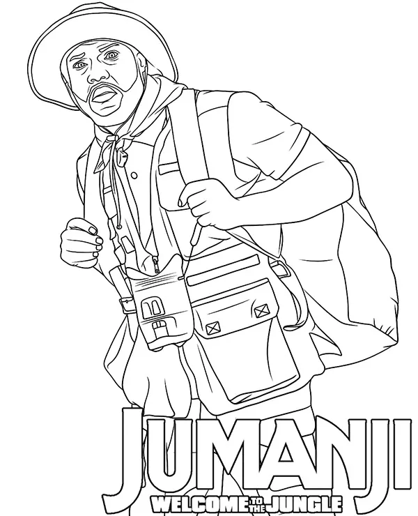jumanji kolorowanka kevin hart