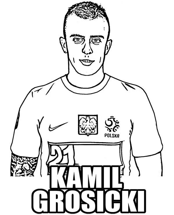 kamil grosicki kolorowanka
