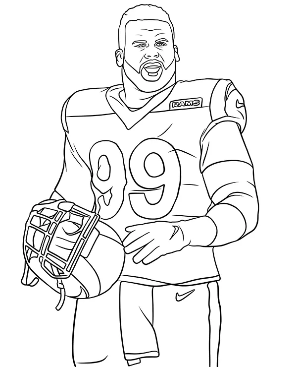 kolorowanka Aaron Donald
