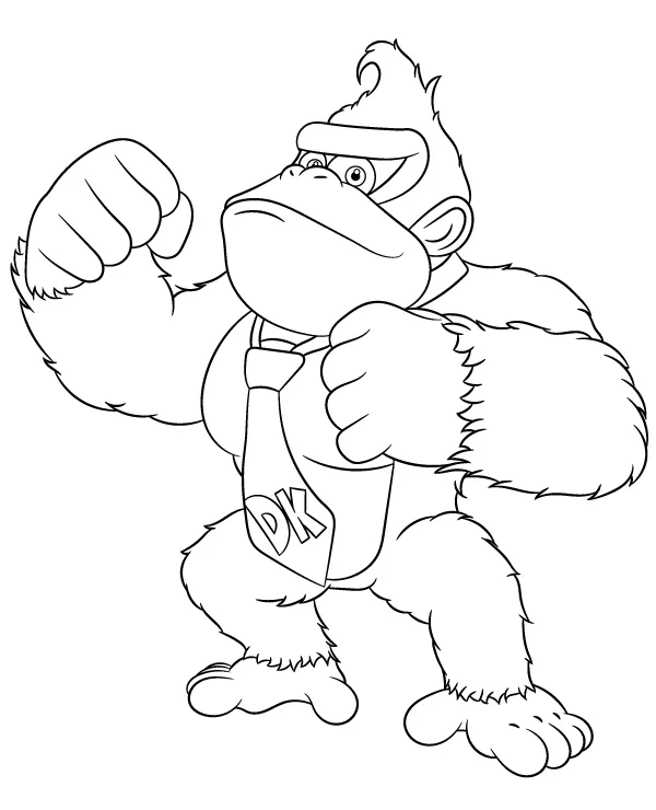 kolorowanka Mario Donkey Kong do druku