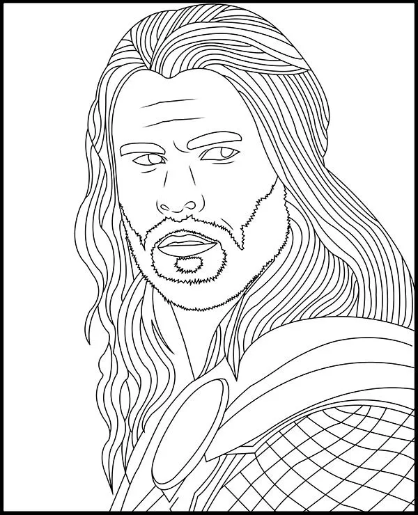 kolorowanka avengers thor
